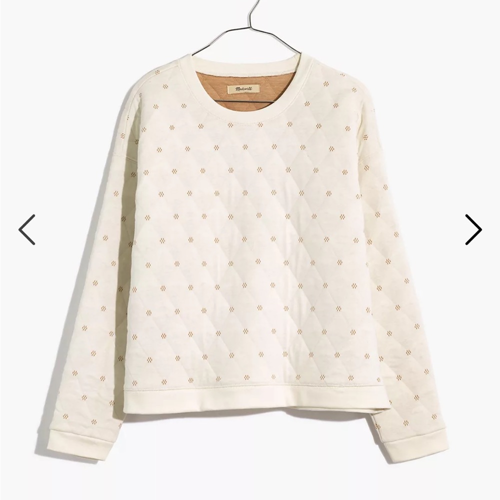 Madewell Quilted Swing sweatshirt crewneck size XS